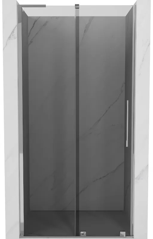 Mexen Velar L, tolózuhanyajtó nyitáshoz 120 cm, 8mm szürke üveg, króm, 871-120-003-41-01