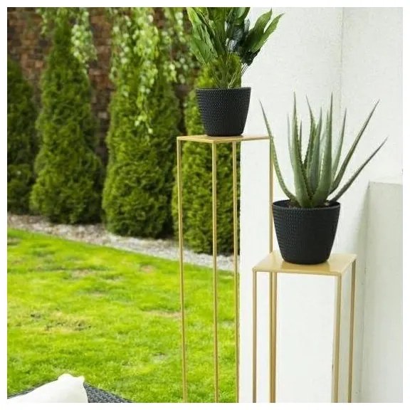 Virágállvány 100x24 cm arany színben