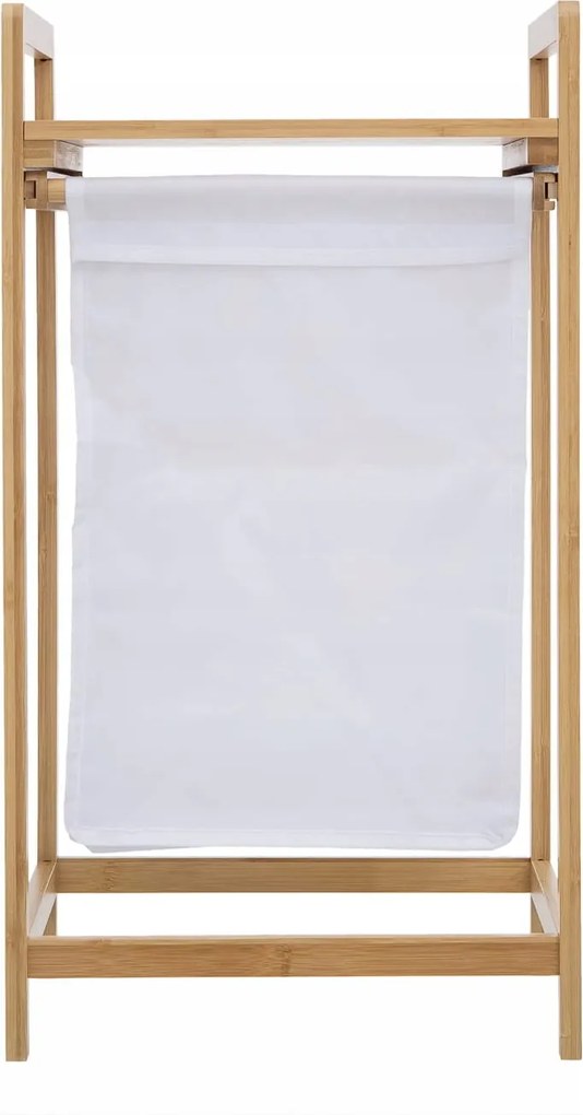 Bambusz szennyestartó kosár, fehérnemű tároló 40l