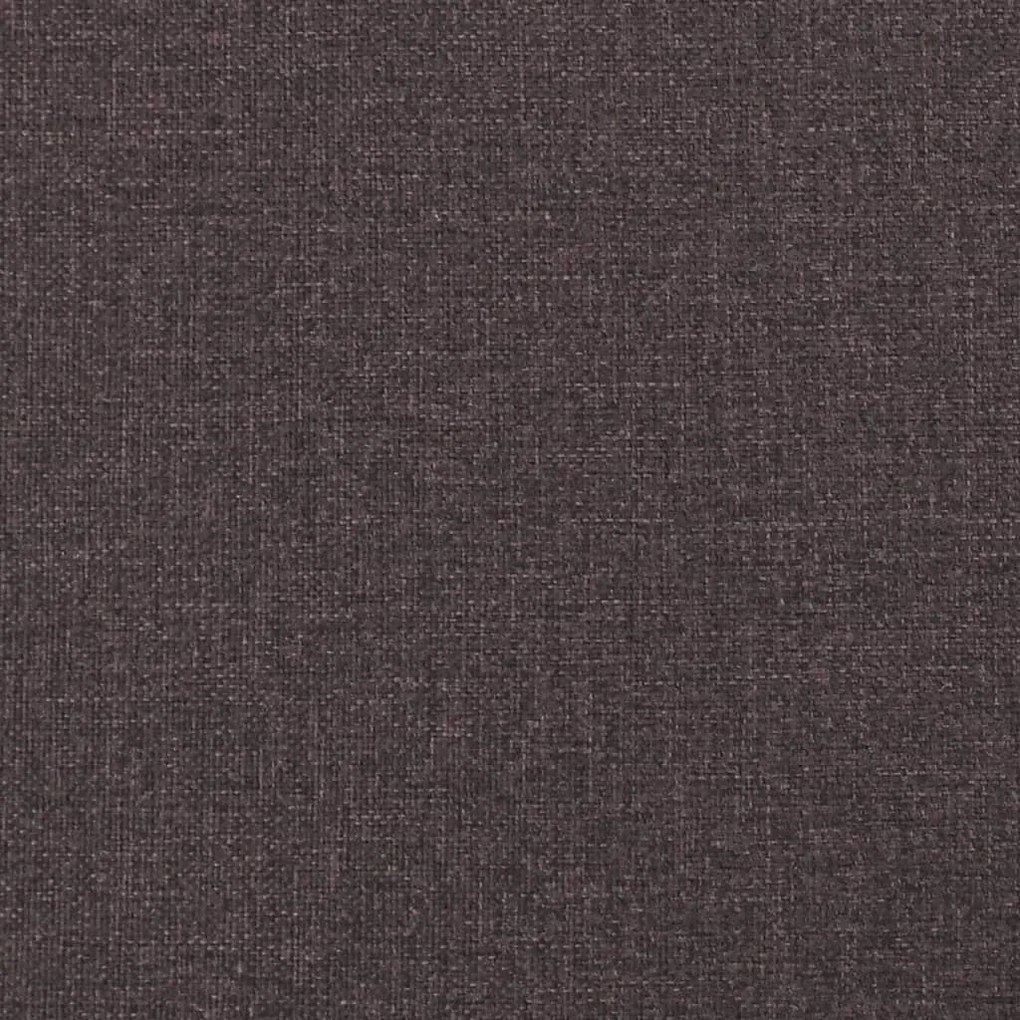 sötétbarna szövetpad háttámlával 120 x 62 x 75,5 cm