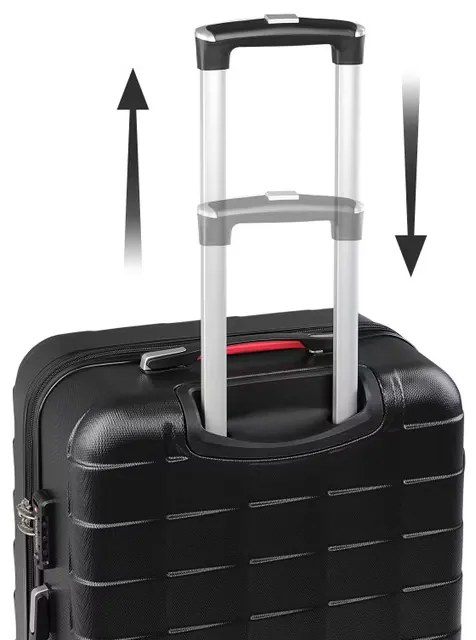 Deuba Cestovní bőrönd L 65x41x27 cm - fekete