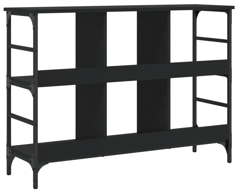 fekete szerelt fa tálalószekrény 102 x 32 x 73,5 cm