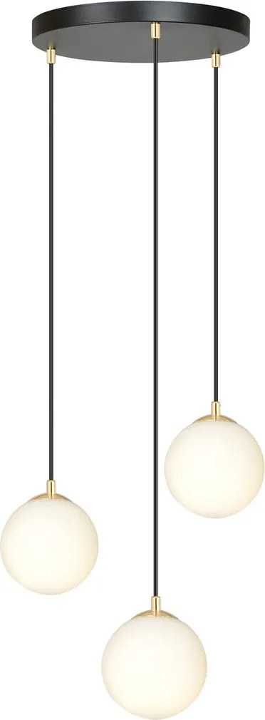 Emibig modern függeszték royal fehér fekete arany emi1243/3