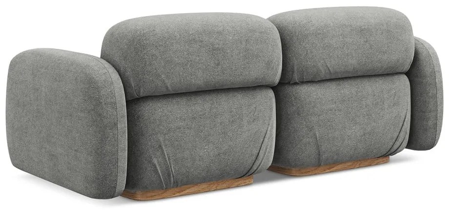 Szürke buklé moduláris kanapé 190 cm Ailani – Makamii