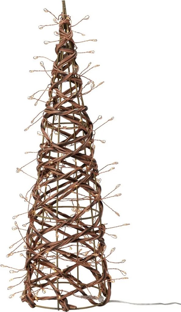 Kültéri karácsonyi dekoráció Világító kúp, 40 x 12cm, 160 LED, meleg fehér, 40 cm