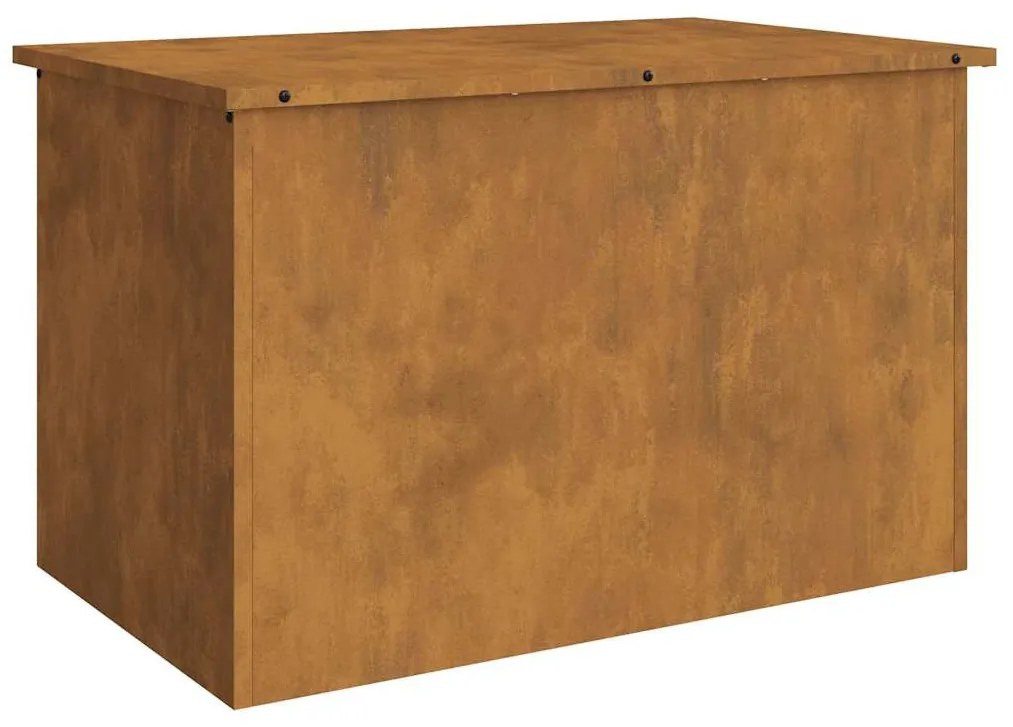Kültéri Tároló Doboz Barna 80 x 50.5 x 50 cm időjárásálló acél