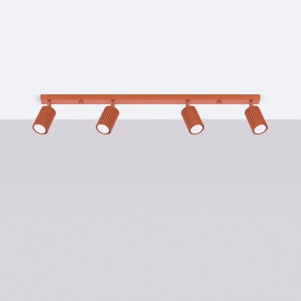 Téglavörös spotlámpa 6,5x81 cm Gleam – Sollux