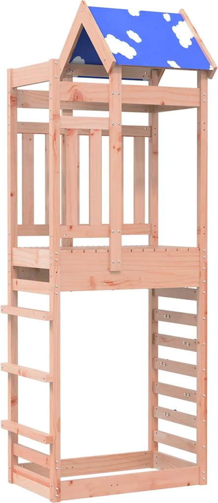 vidaXL Játék Torny Barna 85 x 52,5 x 239 cm Szilárd Douglas Fa
