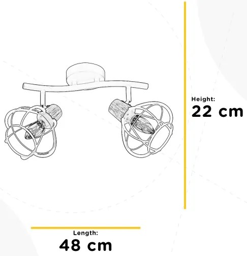 ONLI - Spotlámpa GINGER 2xE14/6W/230V