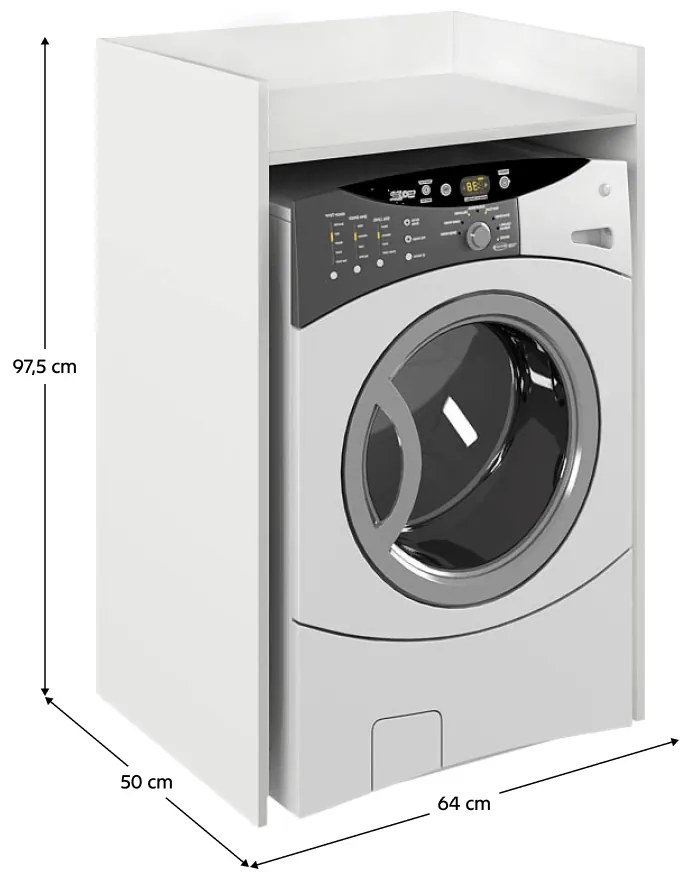 VOJTO mosógép szekrény, fehér