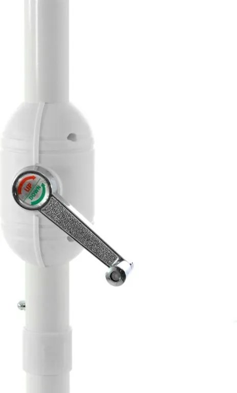 Balkon napernyő félkör alakú 2,7 m sötétkék karral