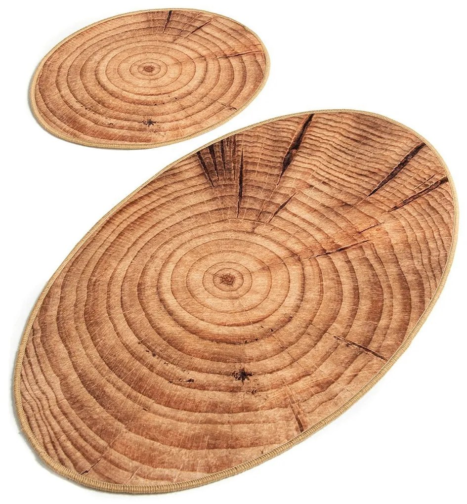 Fürdőszobaszőnyeg Szett (2 db) Wood Djt