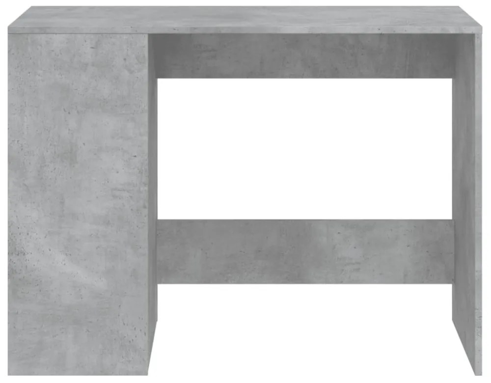 betonszürke szerelt fa íróasztal 102x50x75 cm