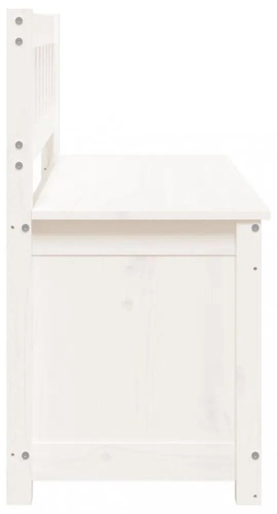 fehér tömör fenyőfa pad 110 x 41 x 76,5 cm