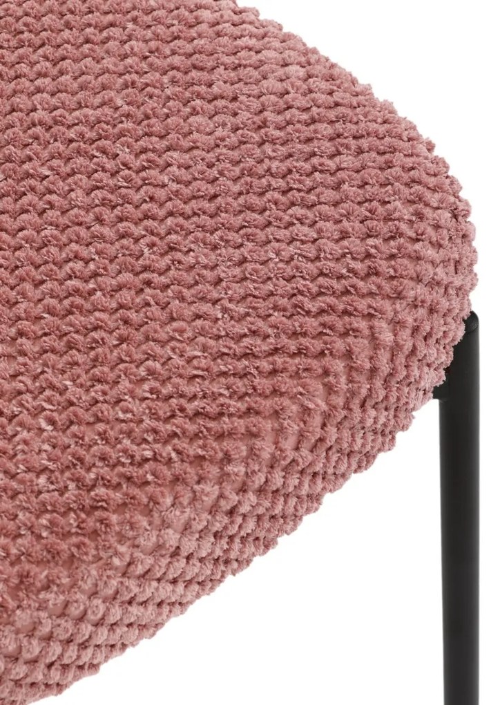 Étkezőszék garnitúra Bouclé CT-W1077 PINK2, 4 db