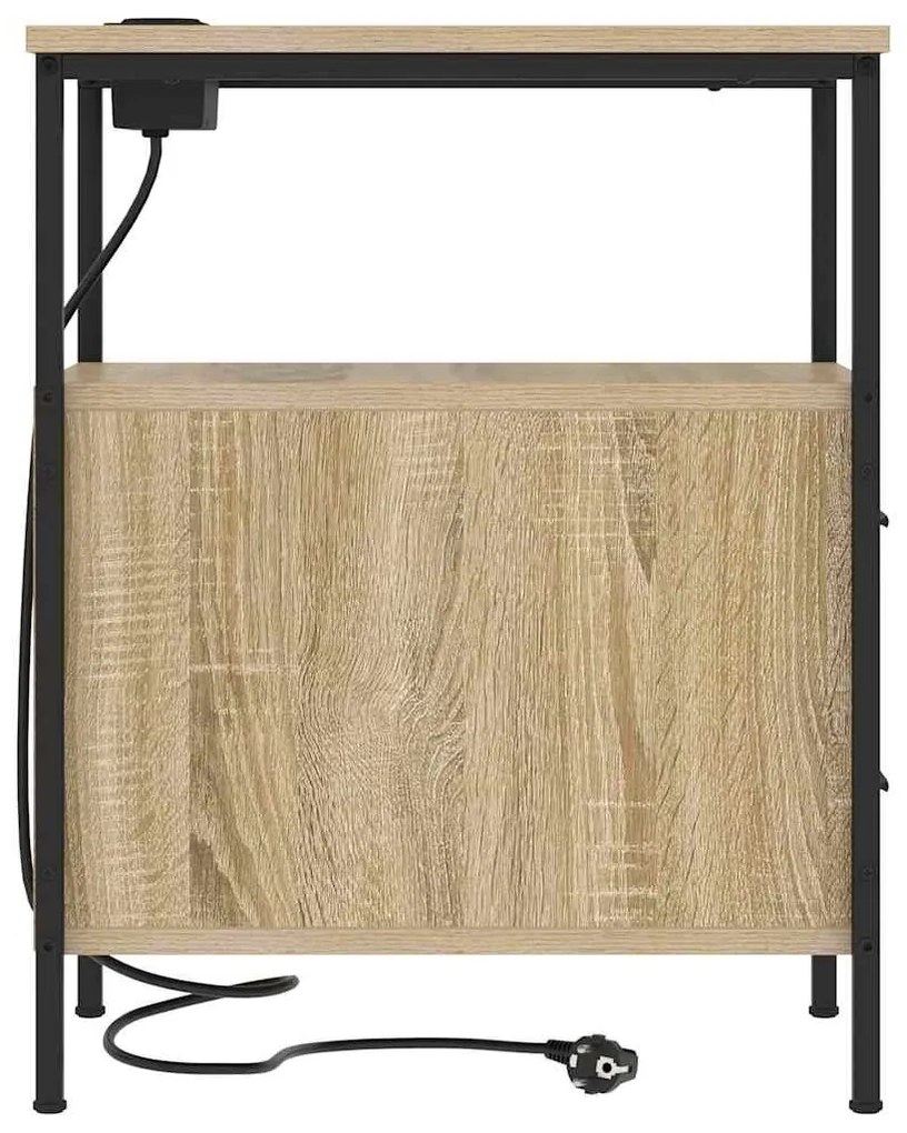 Éjjeli Szekrények 2 pcs sonoma tölgy 30 x 48 x 61 cm Faanyag