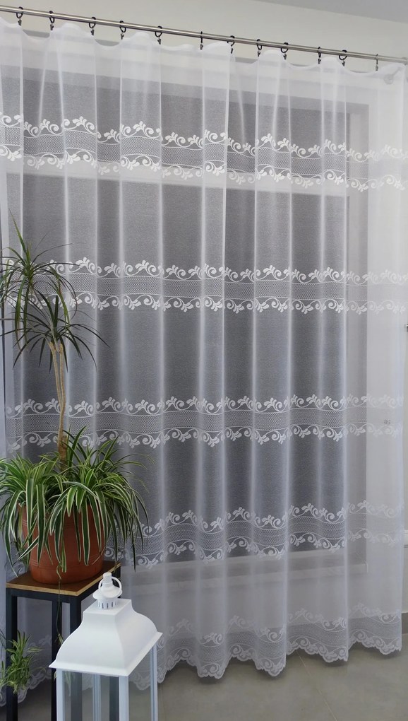 Mg Függöny 34951 Fehér ezüst 250cm pol 0,5m