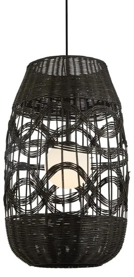 Csillár zsinóron ARONA 1xG9/9W/230V átm. 40 cm fekete