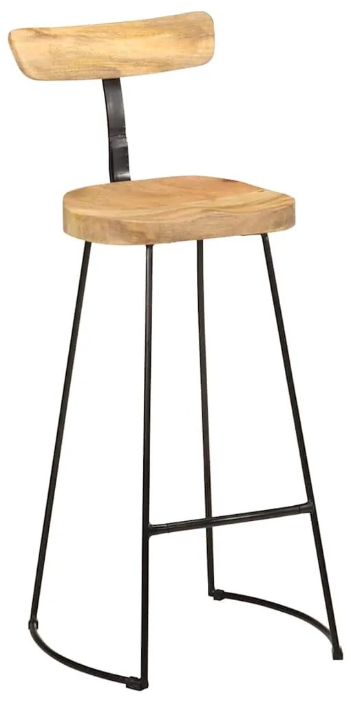 vidaXL bárszékek 2 db 49x43x103 cm tömör fa Mango