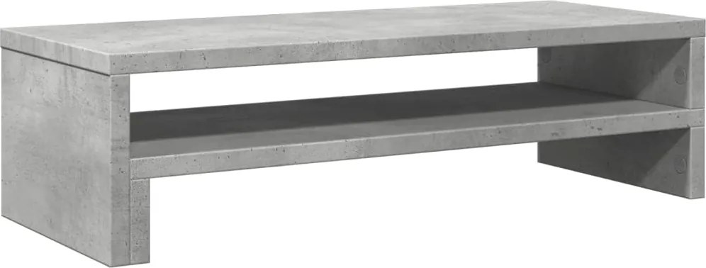 vidaXL betonszürke szerelt fa monitorállvány 54 x 22 x 15 cm