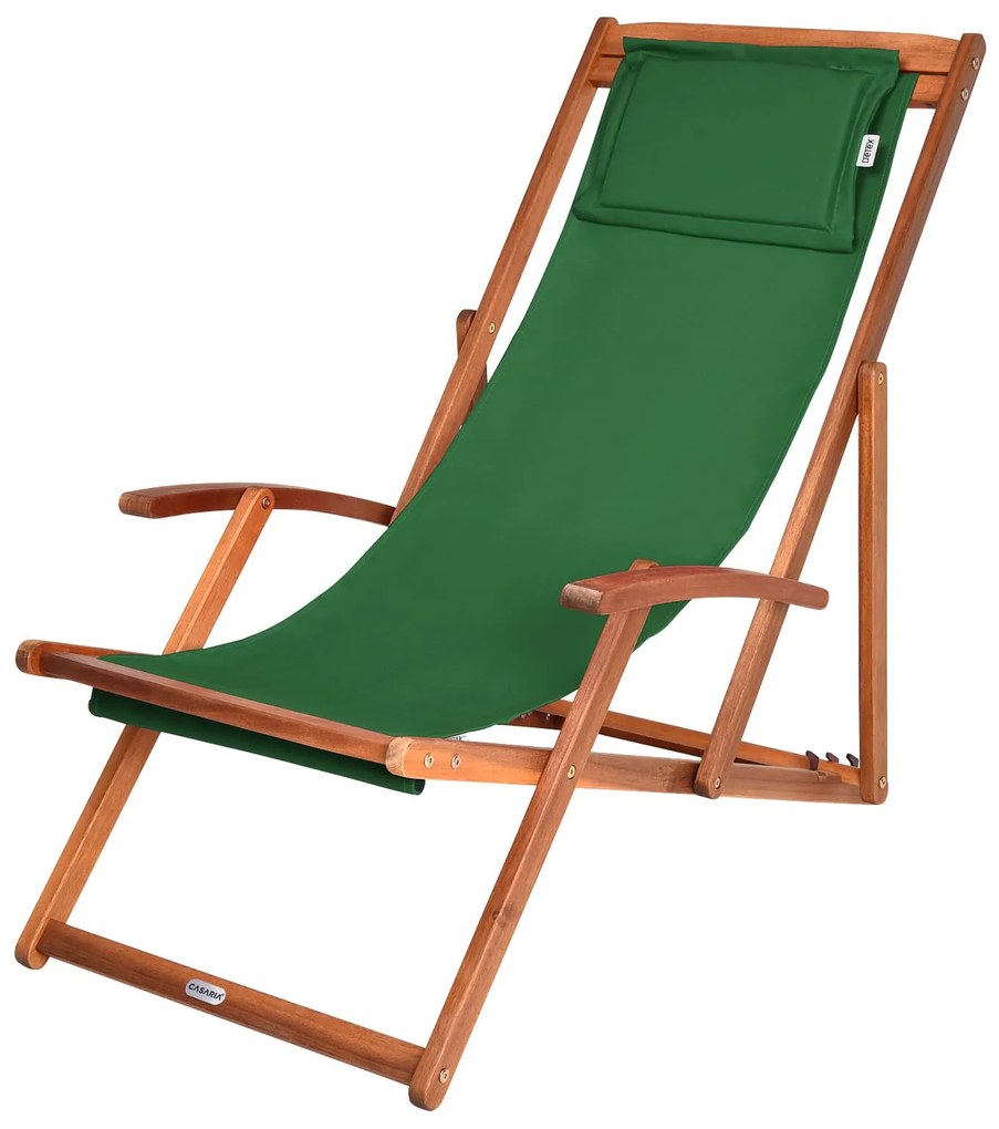 SIENA kerti nyugágy, 65x87x102cm, zöld Casaria