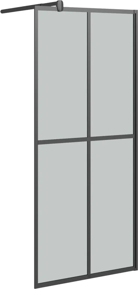 vidaXL sötét edzett üveg zuhanyfal küszöb nélküli zuhanyhoz 80x195 cm