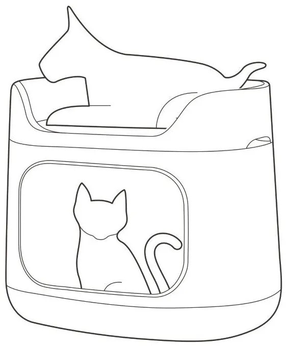 Curver Bunkbed 3 az 1-ben fekhely cappuccino/kék