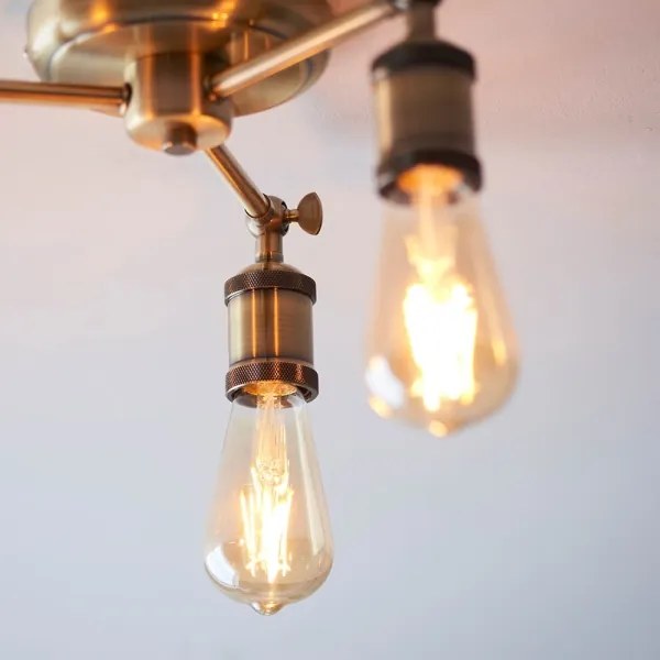 Endon 97243 - Spotlámpa HAL 3xE27/10W/230V réz