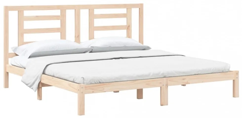 tömör fenyőfa ágy matrac nélkül 200 x 200 cm
