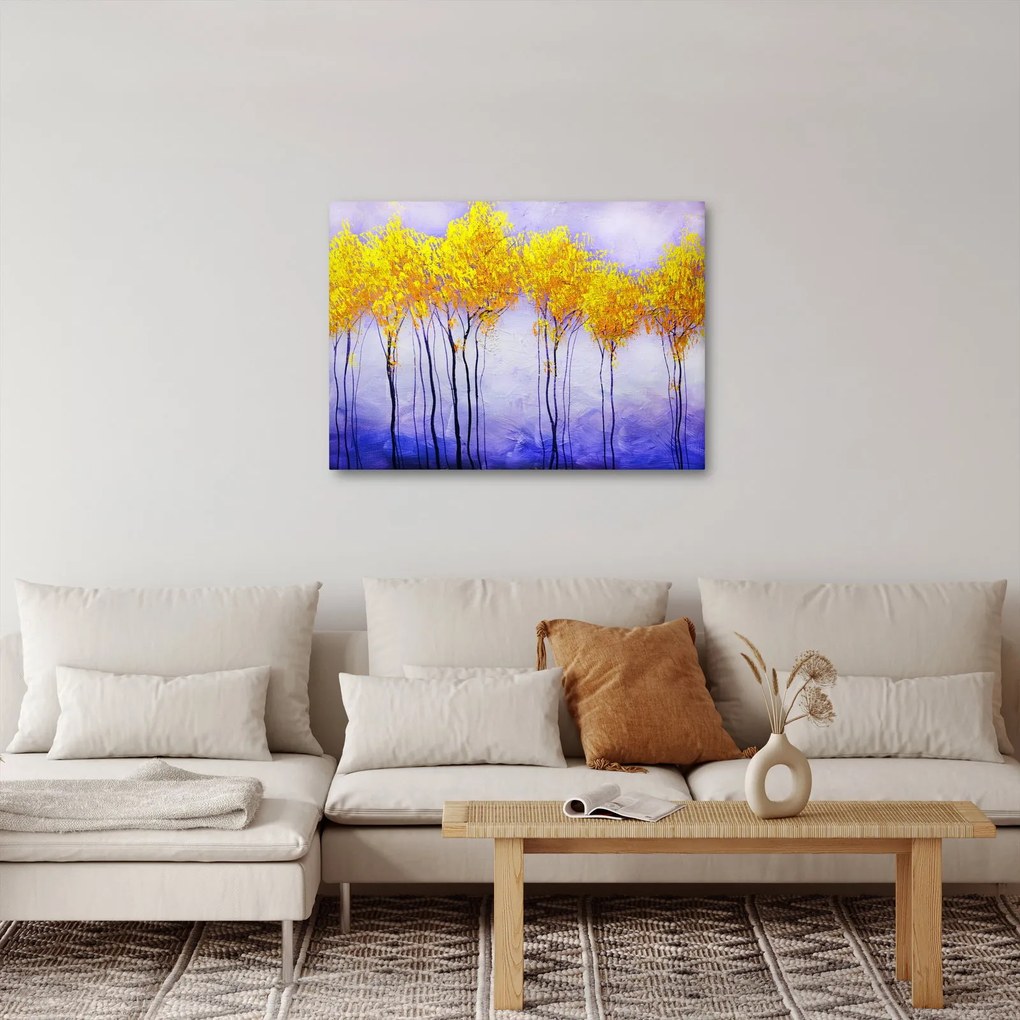 Sárga fák képe (70x50 cm)