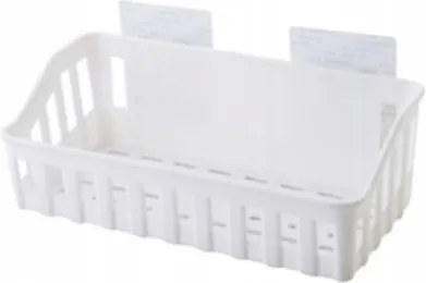 Akasztós polc krémszínű 26x13 cm, öntapadós