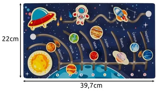 Fából készült puzzle - Naprendszer Kruzzel 24763