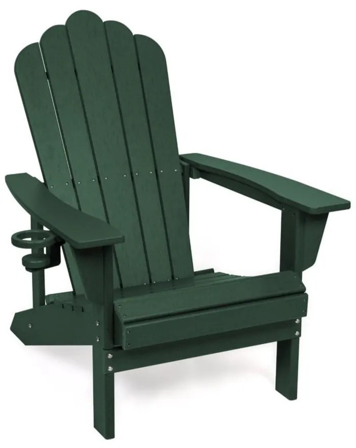 Zöld műanyag kerti fotel Adirondack – Bonami Selection