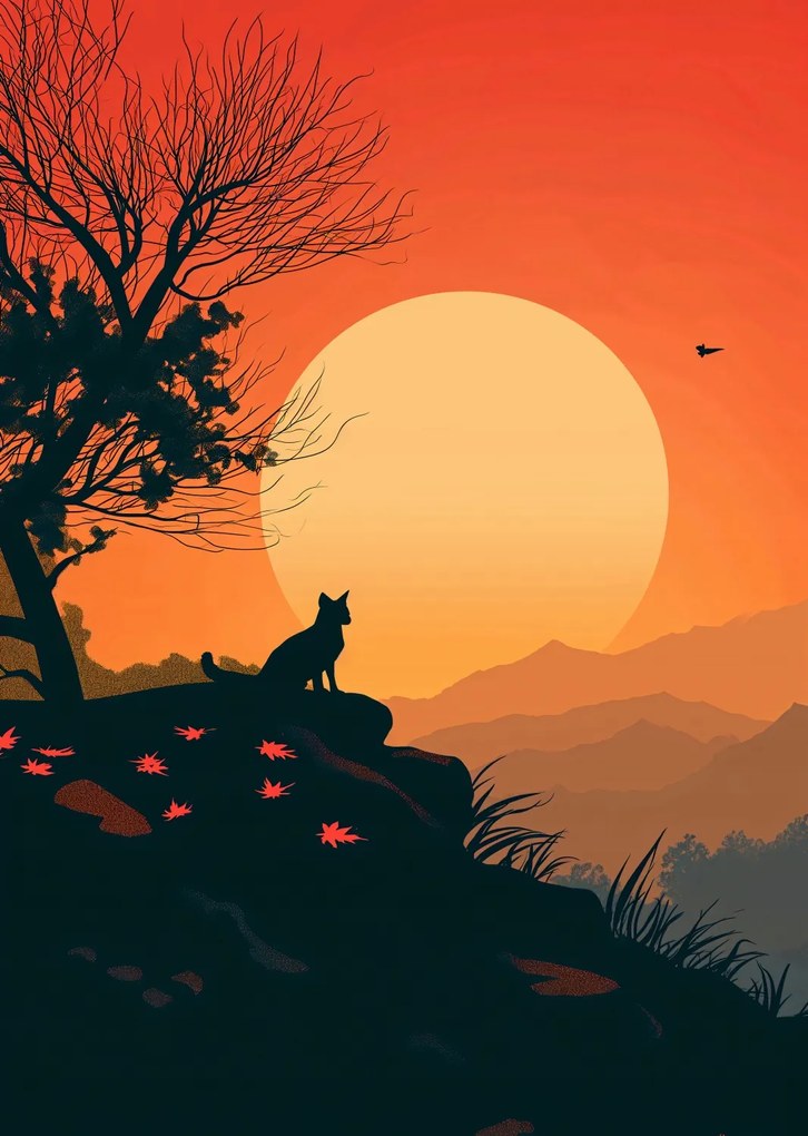 Poszter 64x90cm Macskahegy