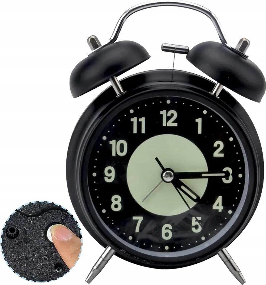Retro óra Ébresztőóra klasszikus elemes Hangos riasztás klasszikus és hatékony