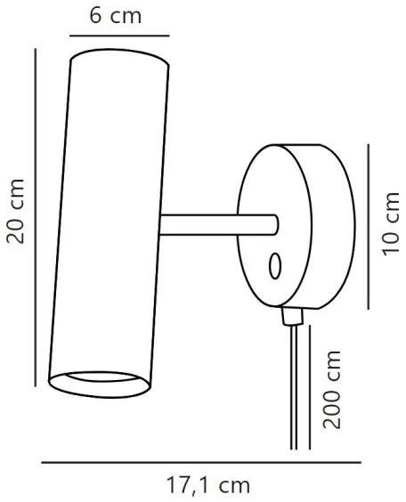 DFTP by Nordlux - Fali spotlámpa MIB 1xGU10/8W/230V fehér