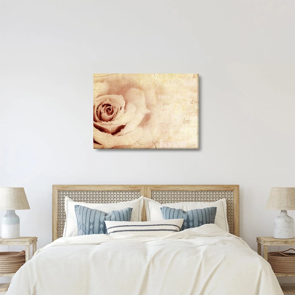 Kép - Rózsa virág szerelmeseknek (70x50 cm)