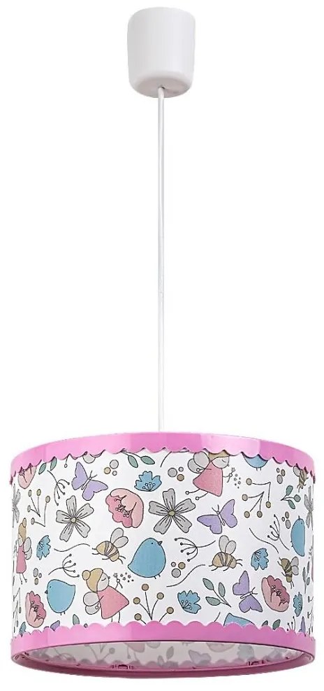 Rabalux - Gyerek csillár zsinóron 1xE27/40W/230V rózsaszín