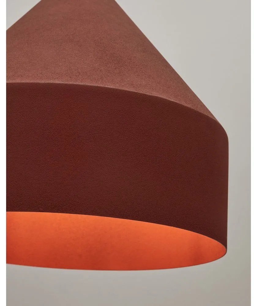 Terrakotta színű függőlámpa fém búrával ø 30 cm Peralta – Kave Home