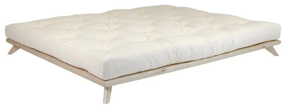 Senza Bed Natural kétszemélyes ágy, 160 x 200 cm - Karup Design