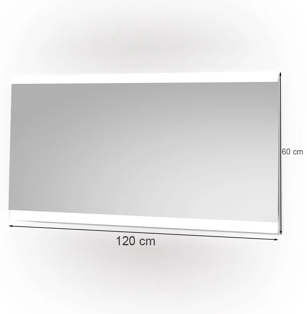 Liv 120 tükör led világítással 120x60 cm