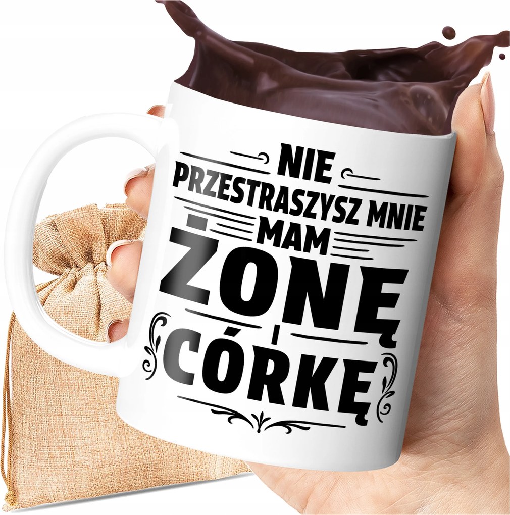 Ajándék A Férj Apjának Bögre Nem Ijeszt Meg Van Feleségem És Lányom