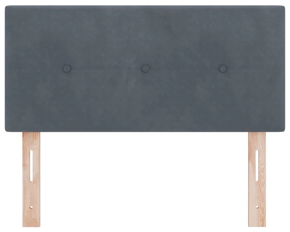 Fejtámla LED -es lámpákkal fejtámlával Szürke 80 cm Bársony