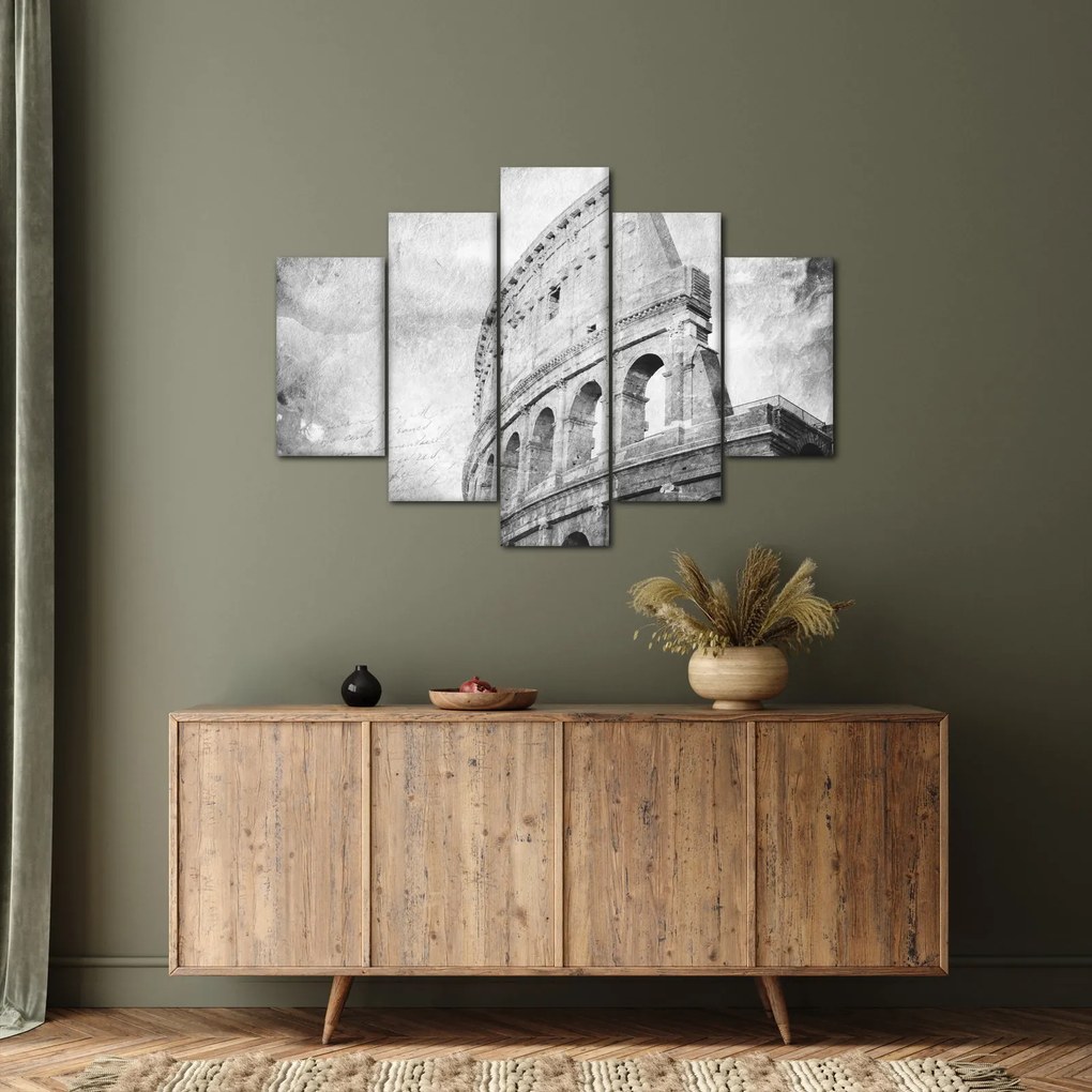 Kép - Vintage képeslap a városról N⁰1 (150x105 cm)