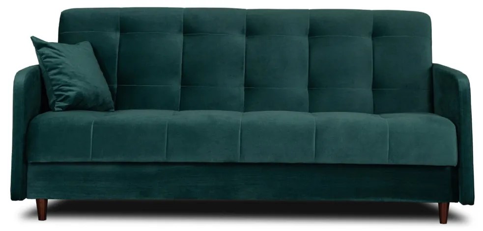 Zestaw 2x Sofa TIVOLI Zielona Welurowa