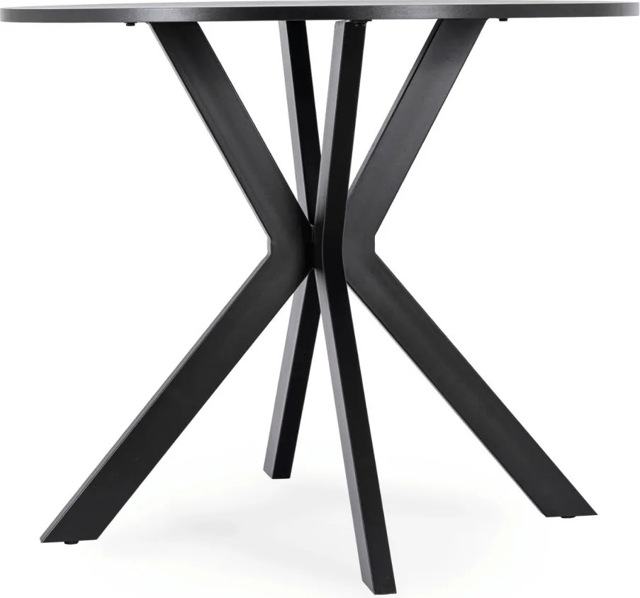 Étkezőasztal LAUREN 90 cm fekete