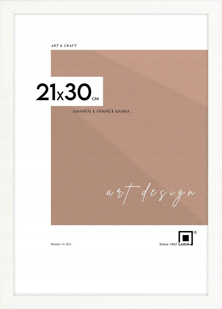Fehér képkeret 21x30 cm-es méretben