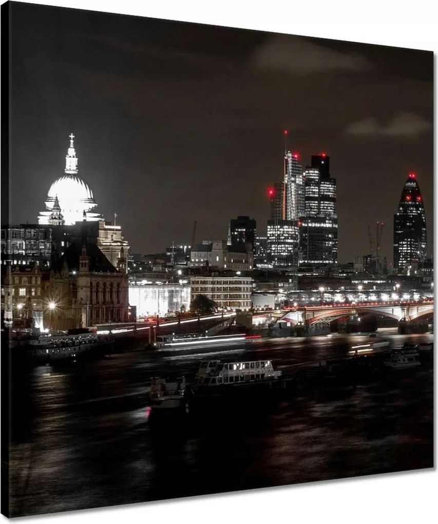 Vászonkép 50x50 Éjszakai kilátás Londonból