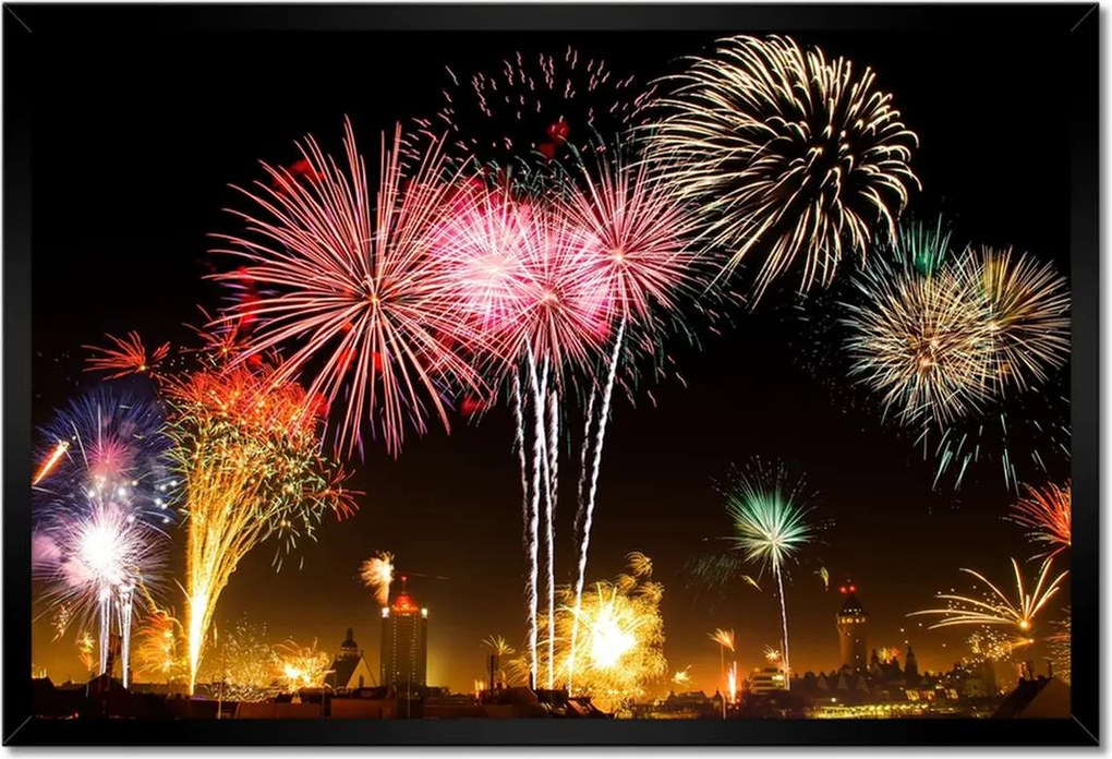 Poszterek keretben 60x40 Tűzijáték engedély nélkül