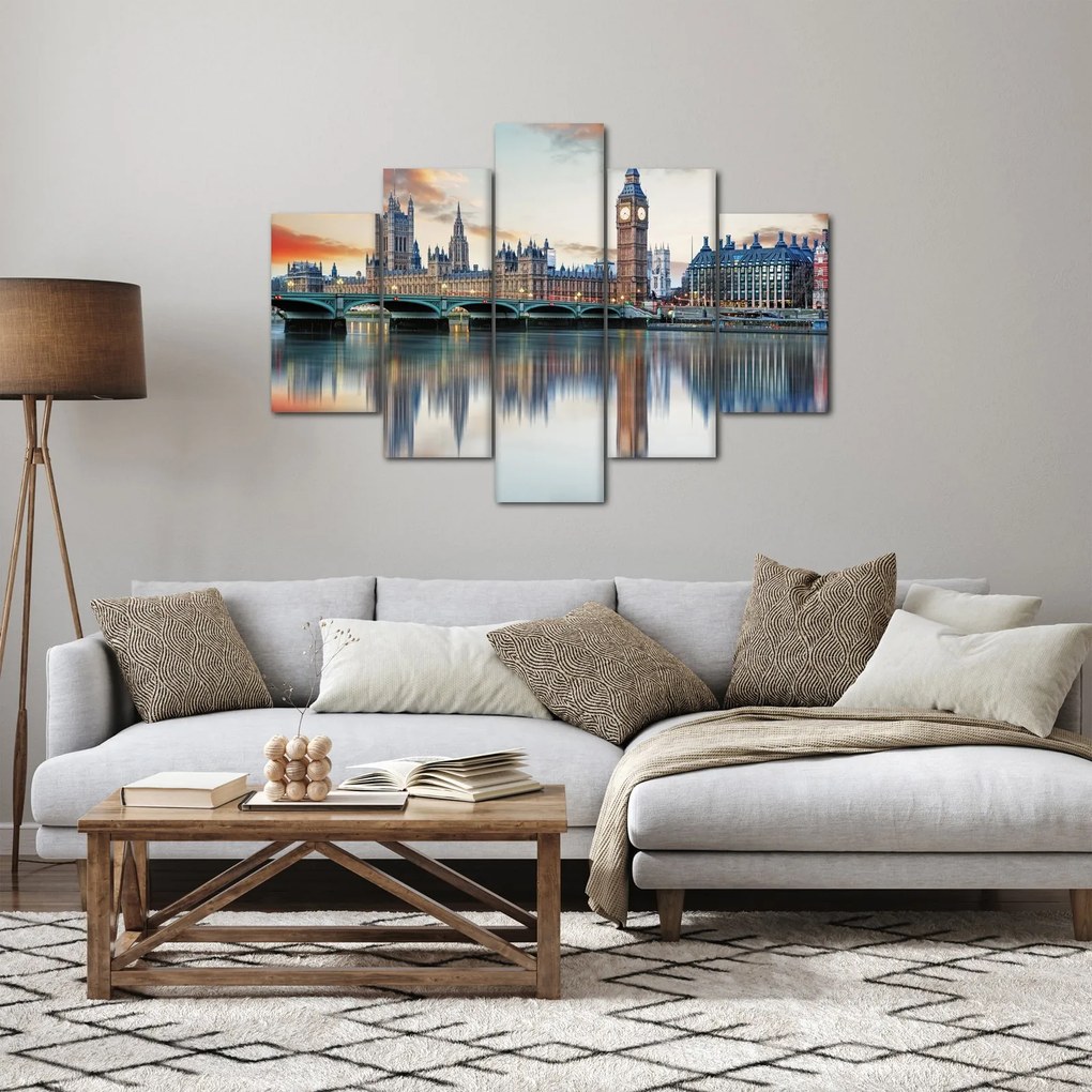 Kép - a Parlament londoni házai (150x105 cm)